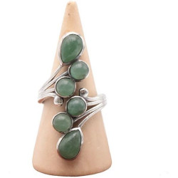 Bague Aventurine Verte & Argent 925